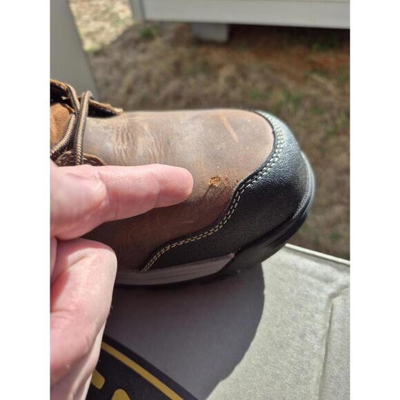 Keen Utility Mens Evanston 6in WP CT Bison/Black Leather Work Boots Size 13 EE - Picture 8 of 9